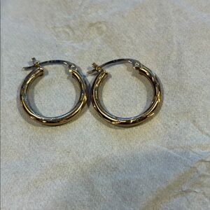Elegant 10K Gold Hoop Earrings
